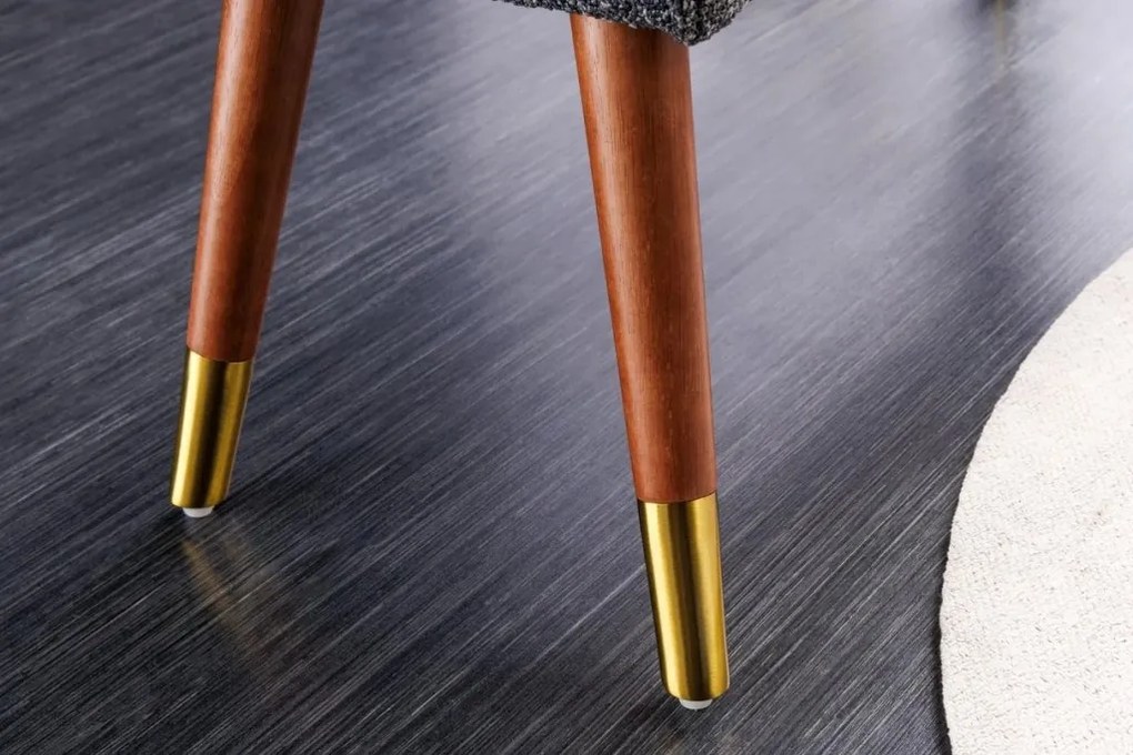 Bancheta eleganta, Tapitata Tesatura Bouce, Antracit, Scarlett 90cm