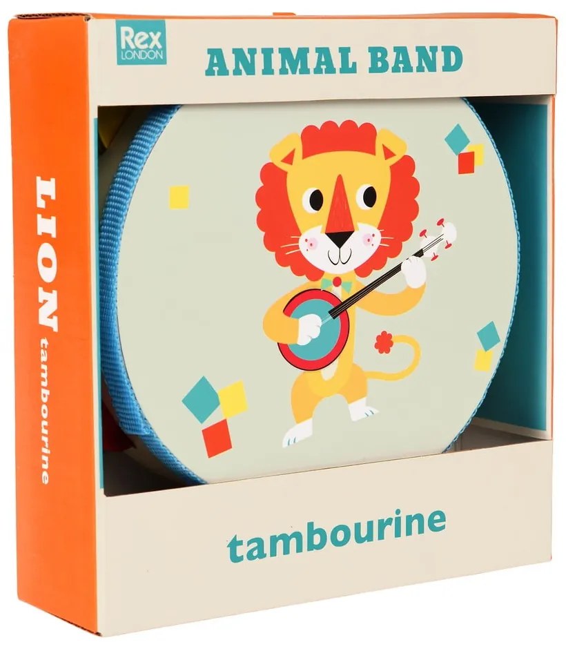 Jucărie muzicală Tambourine Animal Band – Rex London