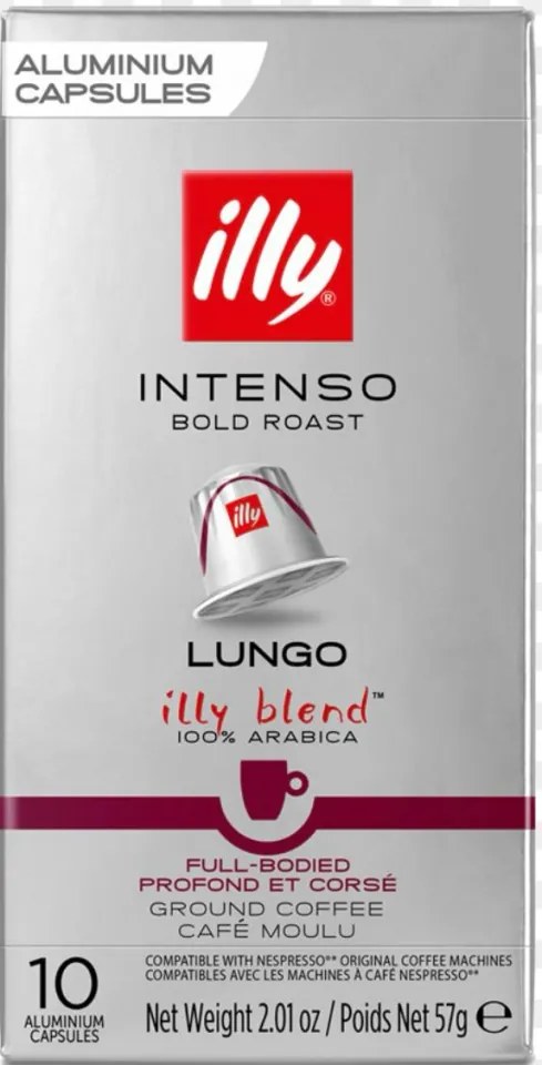 Pachet 12 x Capsule cafea Illy Lungo Intenso compatibile Nespresso, 10 capsule, 57 gr. - ILLY