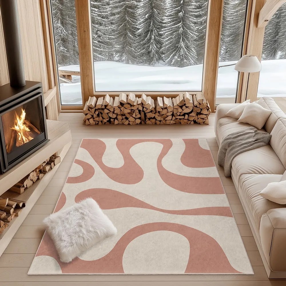 Covor roz lavabil 80x150 cm Strawberry Latte – Mila Home