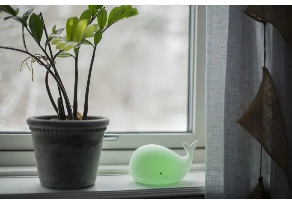 Lampă de veghe pentru copii cu LED-uri albe Whale - Star Trading