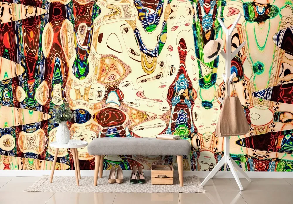 Tapet mama în design abstract