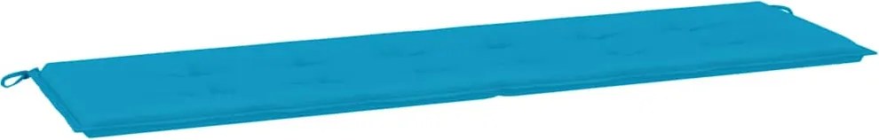 vidaXL Pernă de bancă de grădină, albastru, 180x50x3 cm, textil oxford