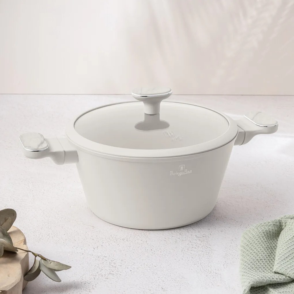 BerlingerHaus Set de vase cu suprafață din titan Sahara Marble, 10 bucăți