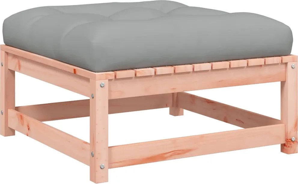 vidaXL Taburet de grădină cu pernă, lemn masiv douglas