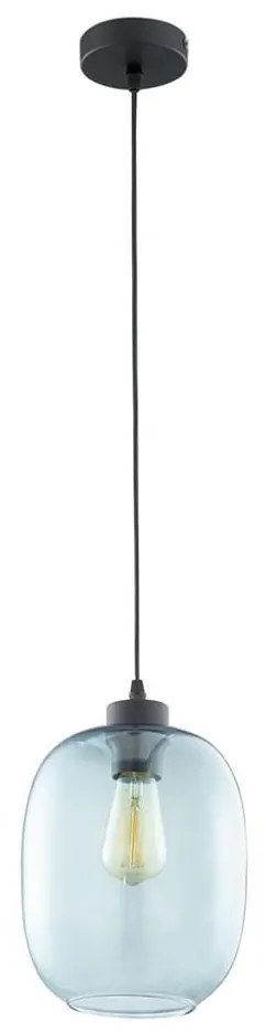 Candelabru pe cablu ELIO 1xE27/15W/230V albastru