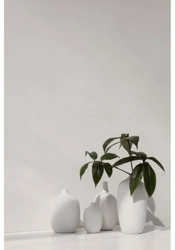 Vază din ceramică Blomus Ceola, înălțime 21 cm, alb