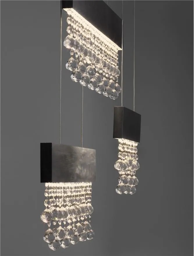 Lustra LED suspendata stil elegant CRISTA titan