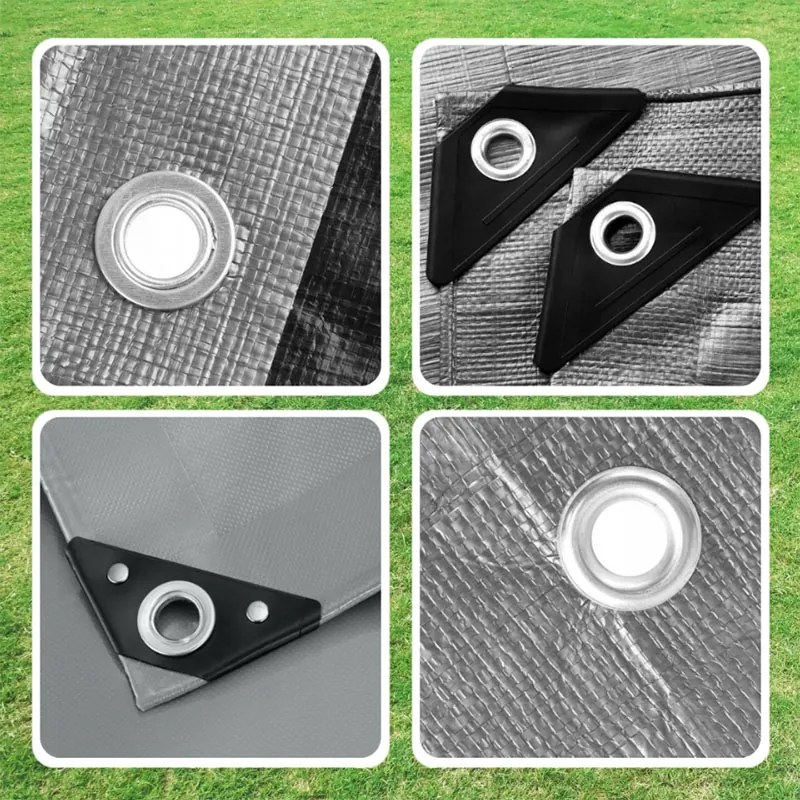 Prelată argintie impermeabilă 10m x 20m