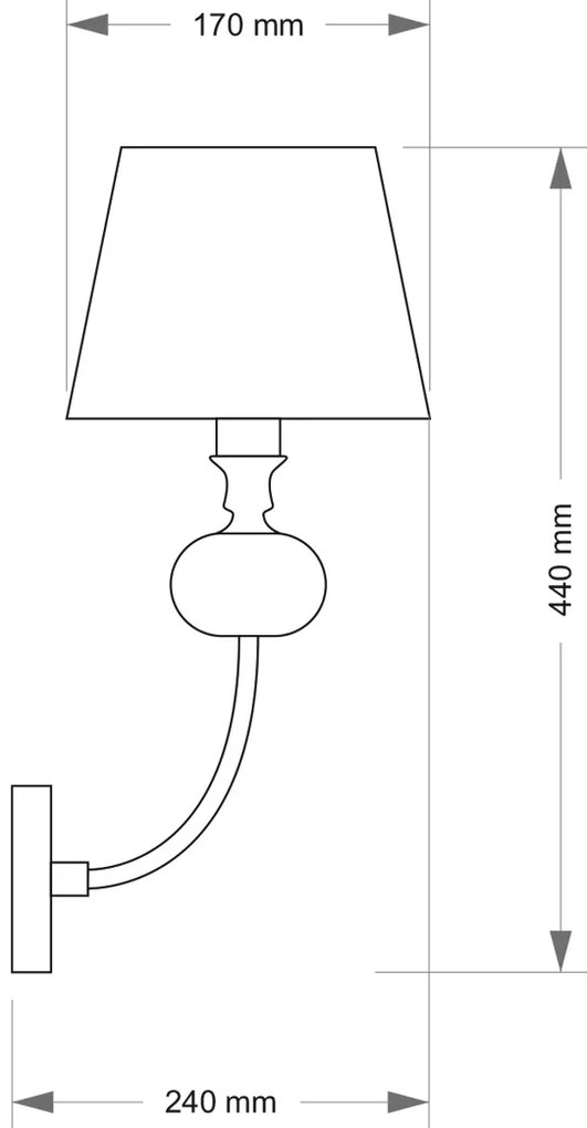 Aplica eleganta design modern realizata manual Narni