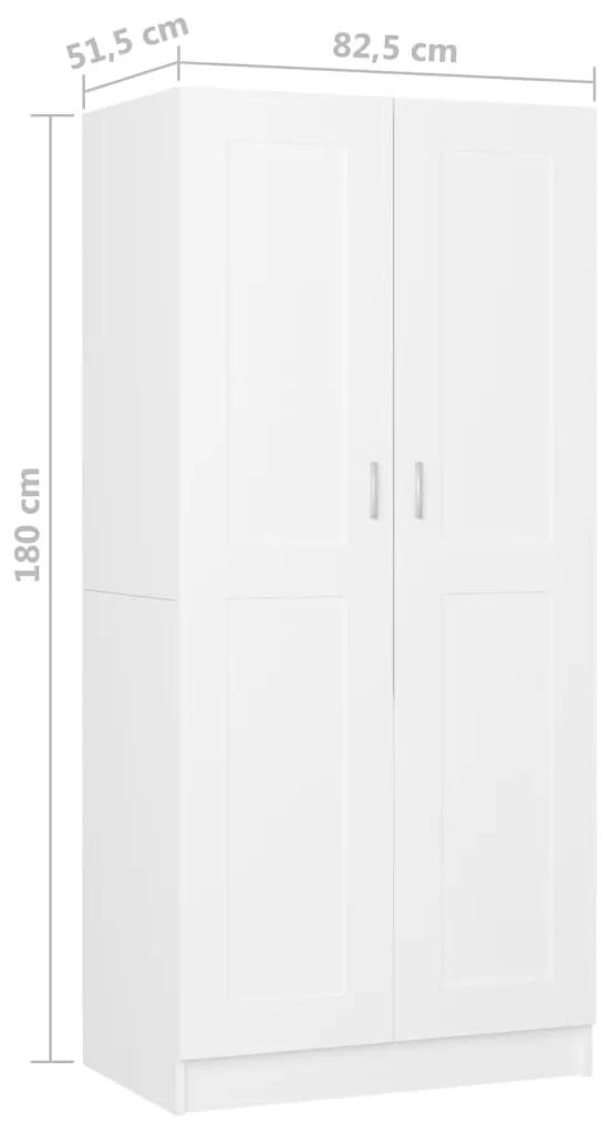 Sifonier, alb, 82,5x51,5x180 cm, PAL Alb, 1