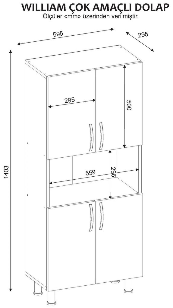 Cabinet de baie William - White