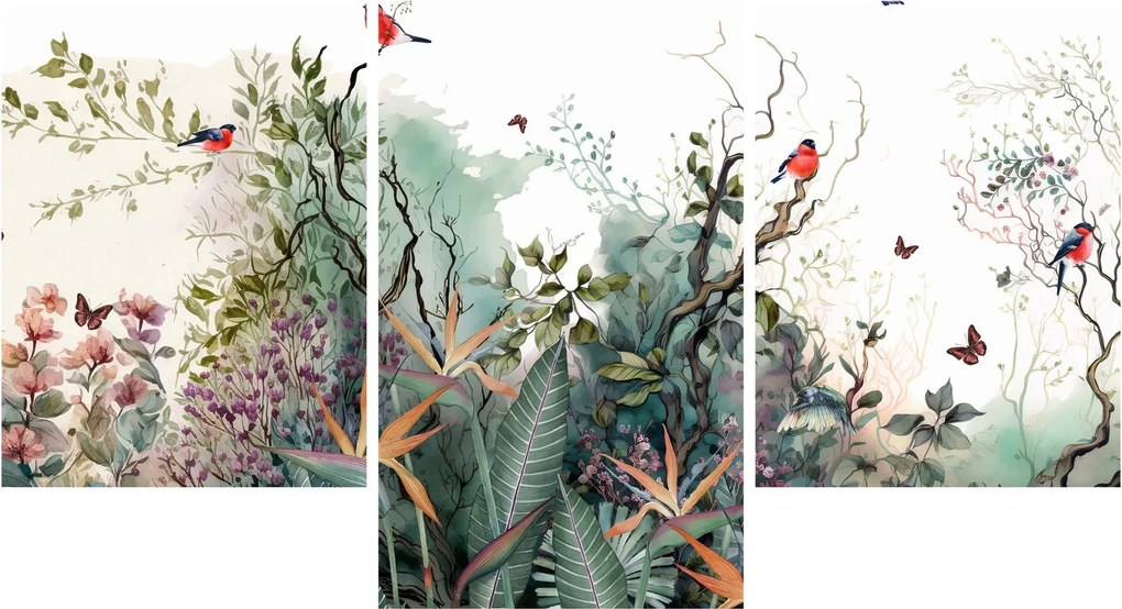 Tablou - Peisaj natural, acvariu (90x60 cm)