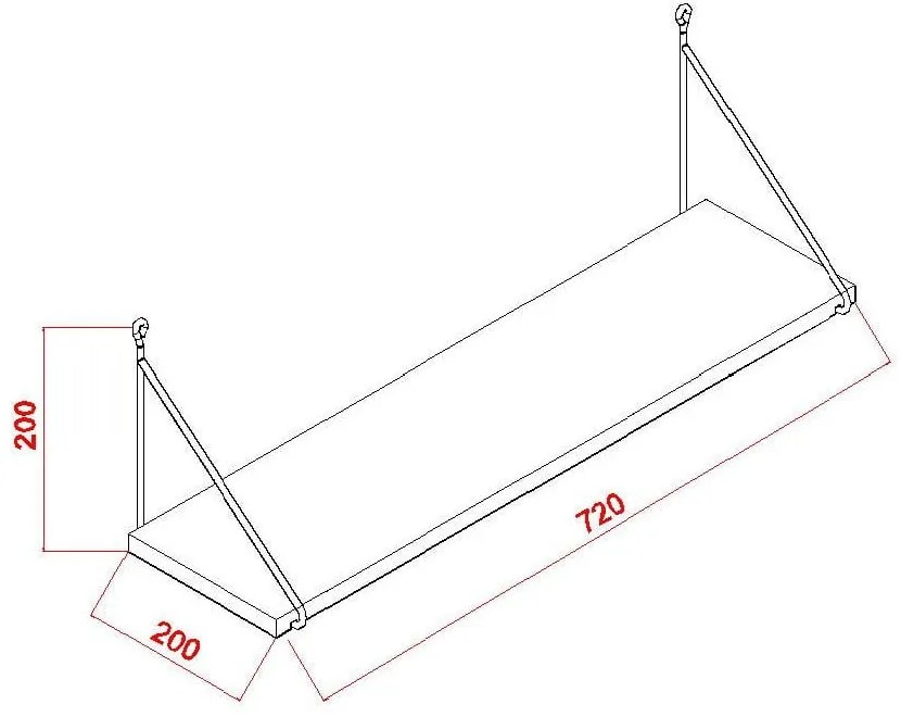 Raft alb Armoni - Kalune Design