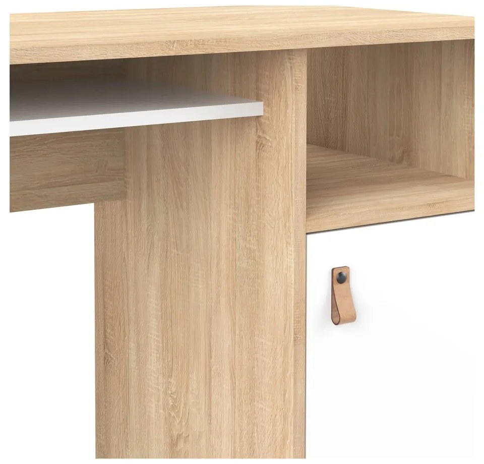 Birou cu blat cu aspect de lemn de stejar 50x115 cm Oxford – TemaHome