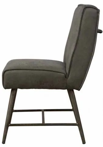 Scaun piele artificiala Belmonte gri