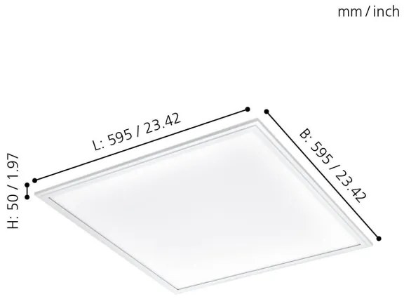 Plafonieră LED SALOBRENA LED/40W/230V Eglo 32813
