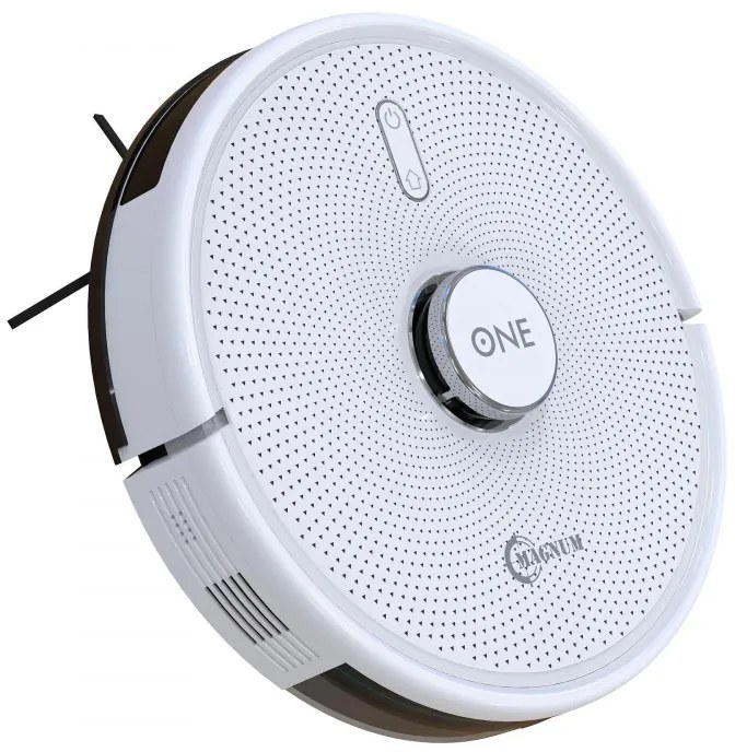 Aspirator robot MAGNUM ONE, Li-Ion 2600 mAh, 30 W, 2700 Pa, Curatare uscata si umeda, Filtrare în 3 etape, Wi-Fi, Control vocal, Alb