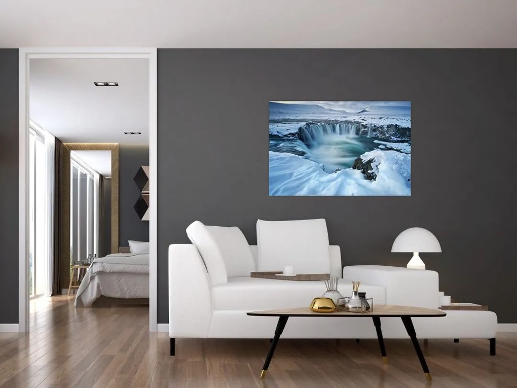 Tablou - Cascadele zeilor, Islanda (90x60 cm)