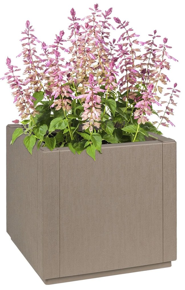vidaXL Jardinieră Culoare Maro Deschis 36x36x35 cm din PP