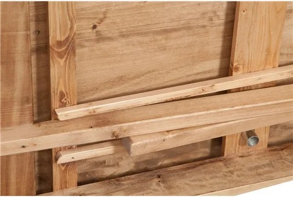Masa extensibila, L250(380) 100 H80 cm, culoare natur antic, lemn masiv