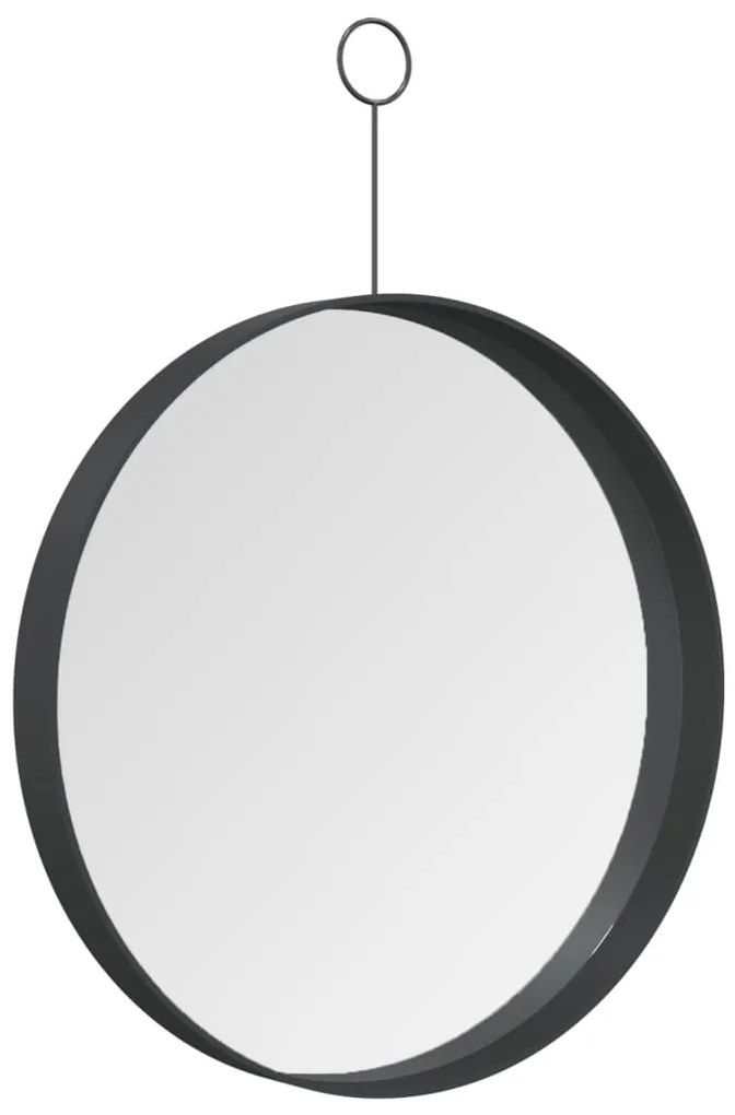 Oglinda suspendata cu agatatoare, negru, 30 cm 1, 30 cm
