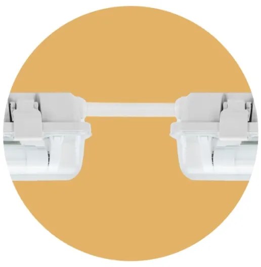 Corp de iluminat fluorescent industrial LIMEA T8 2xG13/10W/230V IP65 1500mm