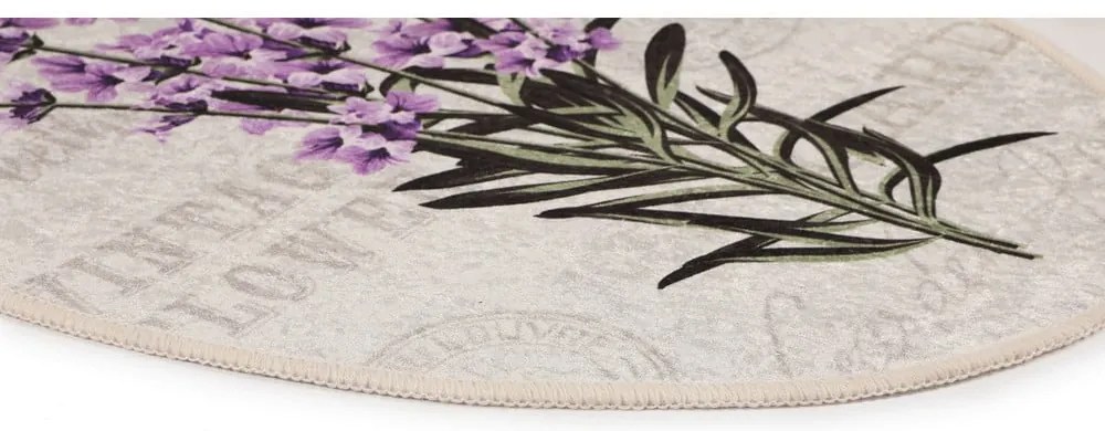 Covorașe de baie mov-bej 3 buc. 60x100 cm Lavender – Foutastic