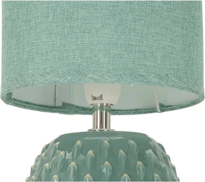 Veioză albastru-deschis din ceramică cu abajur textil (înălțime 27 cm) Pontus – Mauro Ferretti