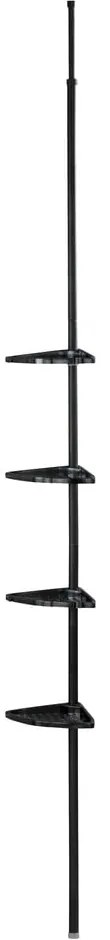 Raft pentru baie negru de colț telescopic Opal – Allstar