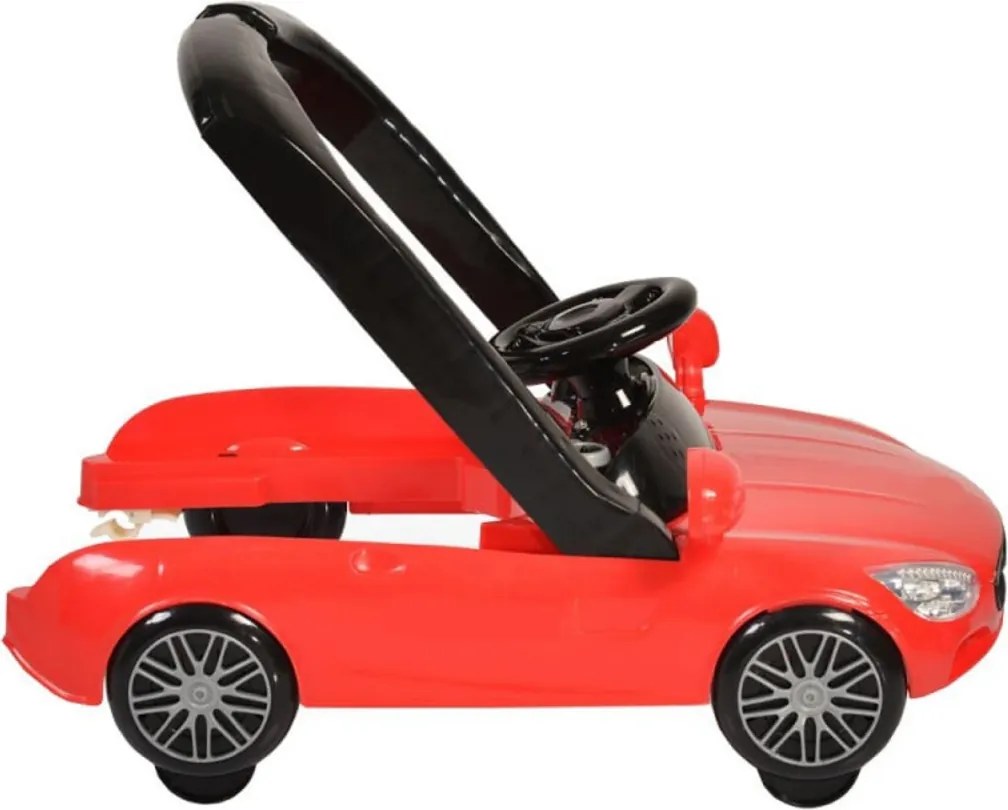 Premergator Reglabil in 3 Trepte NOVOKIDS™ Super Cabrio Car, 3 in 1, Transformabil in Antemergator si Masinuta copii, Pliabil, Cu Melodii si lumini,