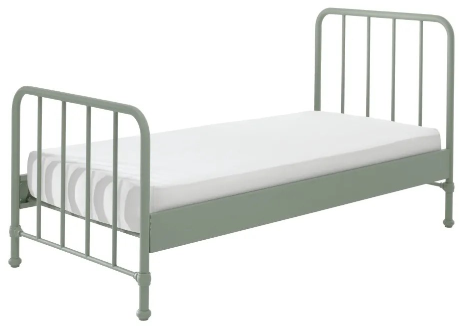 Set BRONXX este format din Pat copiiul BRONXX verde măsliniu (90x200 cm) cu NOPTIERA camera copiiasortată verde măsliniu.