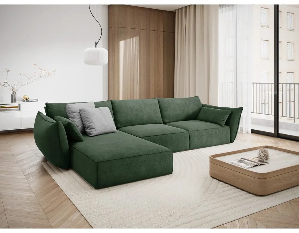 Colțar verde închis (pe partea stângă) Vanda – Mazzini Sofas