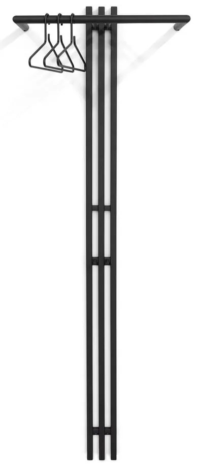 Cuier de perete negru din metal 65 cm Senza – Spinder Design