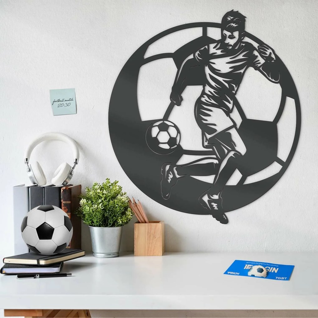 DUBLEZ | Tablou din lemn pentru perete - Fotbal