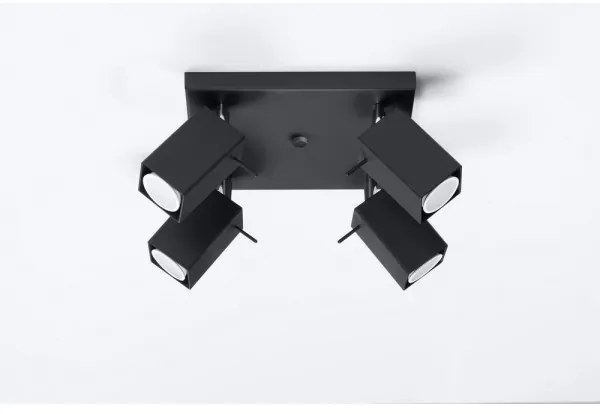 Lampă spot MERIDA 4 4xGU10/40W/230V negru