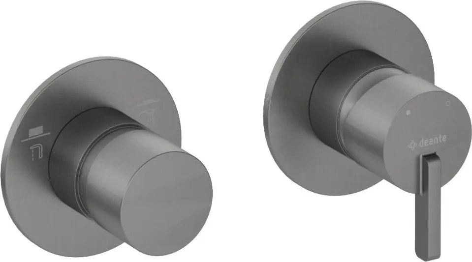 SILIA - Baterie de duș cu comutator de duș BQS_D46P Finisaj: Titan