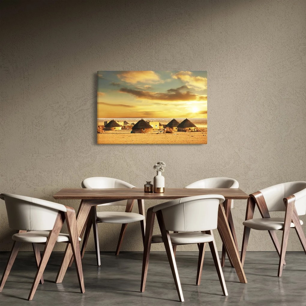 Tablou - Colibe în deșert (90x60 cm)