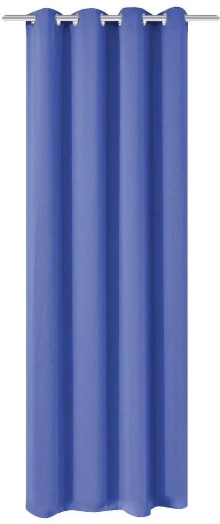 vidaXL Draperie opacă, ocheți metalici, 270 x 245 cm, albastru