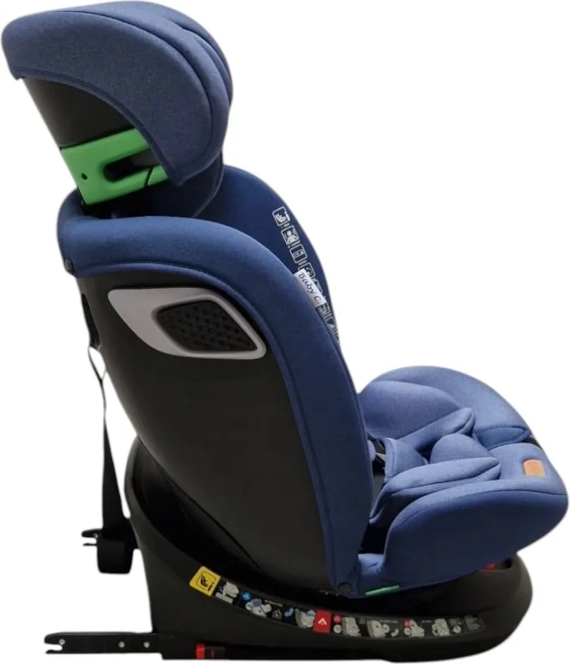 Scaun Auto cu Isofix Baby Care™ BS10P, Cu rotire 360 grade, Omologare R-129 i-Size, 0-36 kg, Tetiera reglabila, Transformabil in scoica auto, Sistem