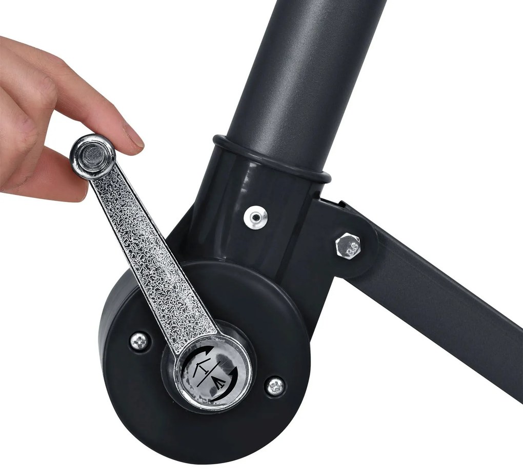 Jusky Umbrela de soare LED Brazilia Ø 3.0m - crem