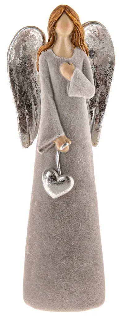 Înger cu inimă 16,5 cm, poliresină
