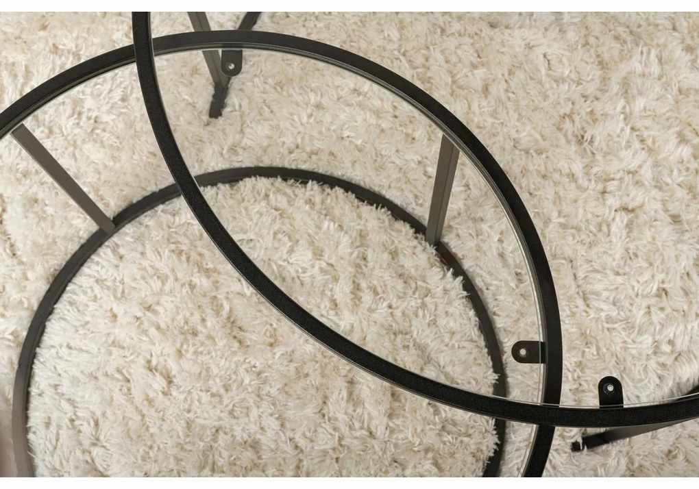 Set de măsuțe de cafea Aurum Black 80 cm, 2buc.