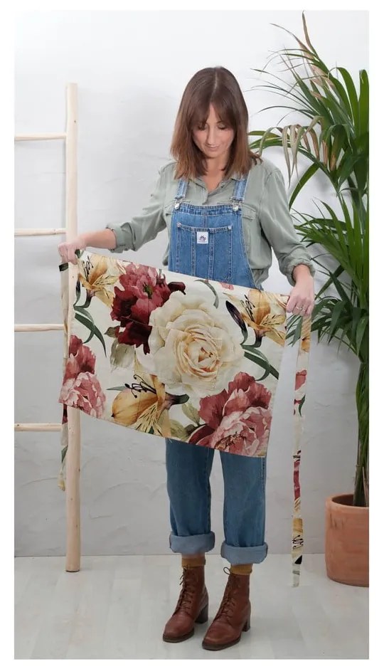 Șorț de bucătărie Linen Couture Delantal Spring Flowers