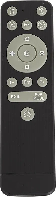 Ventilator de tavan alb, inclusiv LED RGB cu dimmer și telecomandă - Clamo