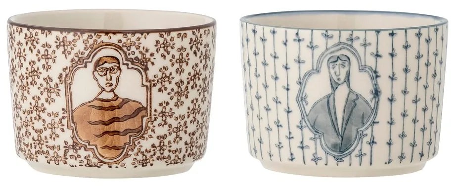 Boluri mici crem 2 buc. din gresie 230 ml Tonia – Bloomingville