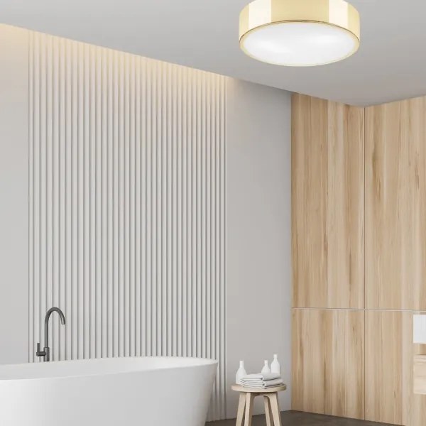 Plafonieră DANTE 2xE27/60W/230V d. 36 cm aurie