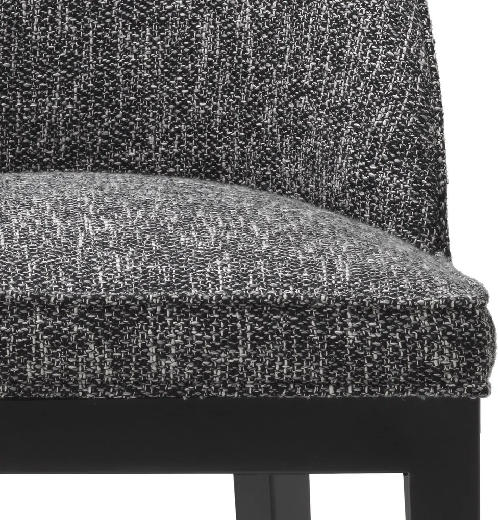 Scaun tapitat design LUX Fallon, Cambon black