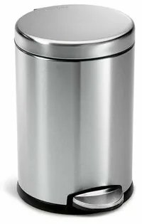 Simplehuman Coș de gunoi cu pedală, rotund 4,5 l, inox