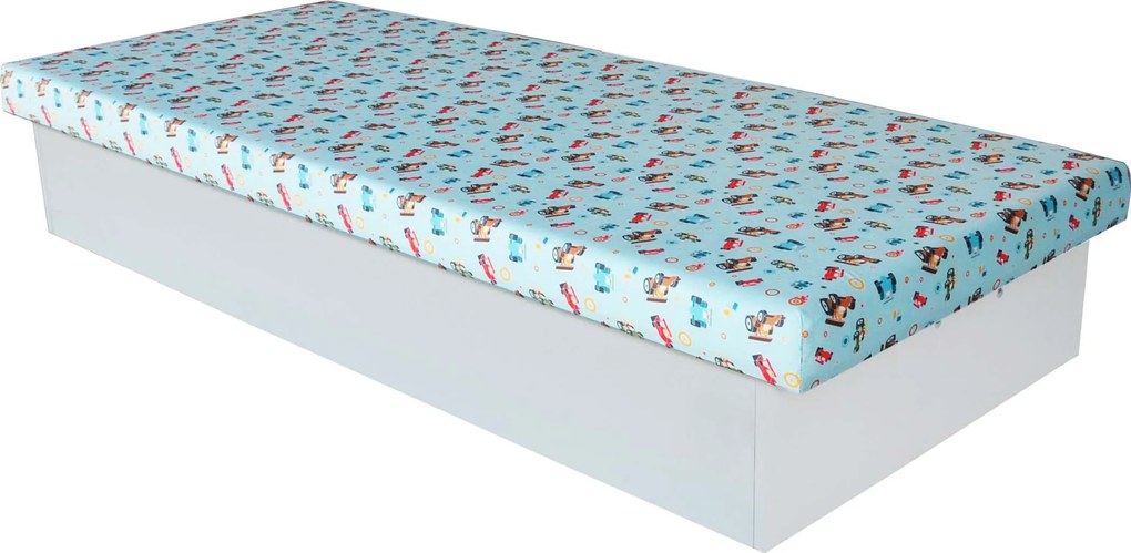 Pat de o persoană (divan) 80 cm Edna 2 (cu saltea din spumă). 1041502